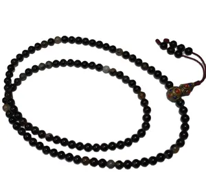 Piedra de ágata sí collar, meditación y pulsera de muñeca oración Japa Mala