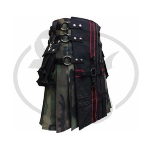 Camouflage En Cuir Sangles Hommes Kilt Utilitaire Taille 38 De Sport De Mode - Product Image 1