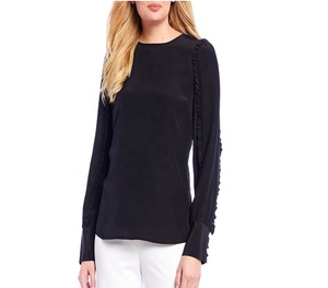 Camiseta de Mujer Nueva, Estilo Moderno, Ajustada, Cuello Alto y Manga Corta - Product Image 5