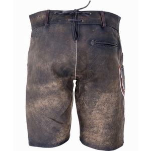 Short Laderhosen en cuir marron fait sur mesure broderie traditionnelle bavaroise imprimé Trachten porte une grande taille plat à faible coût - Product Image 4