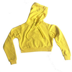 Sudadera corta con capucha para mujer, ropa de forro polar, informal, para adultos - Product Image 3