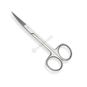Ciseaux professionnels d'iris d'acier inoxydable Couteaux de suture incurvés TC Instruments chirurgicaux manuels - Product Image 1