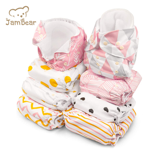Couche ajustée en coton biologique pour bébé non blanchie Botton naturel pour nouveau-né Couche en tissu <span class=keywords><strong>Bambo</strong></span> Couche en tissu PUL Couche en tissu à poche pour bébé - Product Image 3