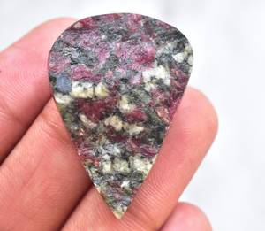 8 cabochons rouges naturels, amples, pour pendentifs de bijoux, cabine - Product Image 2