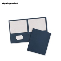 Skywingproduct Carpetas de 2 Bolsillos de Cartón Laminado Resistente de 250 Gsm, Papel Brillante, Bordes Reforzados, Ecológicas