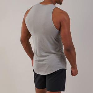 Meilleure vente hommes 100% coton débardeur respirant confortable de haute qualité pour les entraînements de gymnastique Style décontracté imprimé musculation - Product Image 6