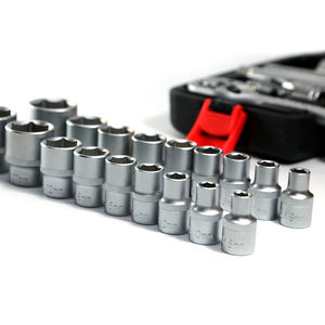 Juego de Herramientas Profesionales de 108 Piezas de Llaves de Vaso CR-V OEM para Reparación de Hogar y Automóviles con Porta Puntas y Mangos de Taiwán - Product Image 5