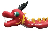 Bateau gonflable punk à 12 sièges, bateau banane dragon pour événement de construction d'équipe, bateau d'eau à vendre