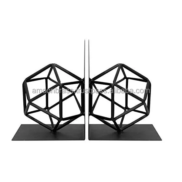 Fabrikant En Groothandel Klassieke Sculptuur Geometrische Bal Ontwerp Decoratieve Metalen Ijzerdraad Boekensteun