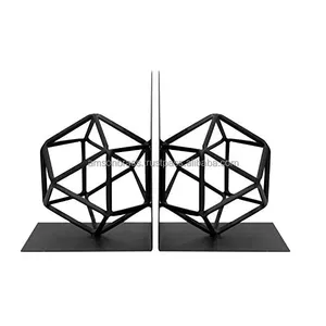 制造商和批发商经典雕塑几何球设计装饰金属铁丝书端