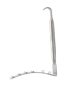 Rétracteur abdominal Saldanha en acier inoxydable 23cm manuel certifié CE ISO Crochets d'instruments de chirurgie plastique Écarteurs chirurgicaux - Product Image 3