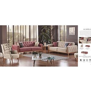 เฟอร์นิเจอร์ห้องนั่งเล่นการออกแบบที่ทันสมัยหรูหราชุดโซฟาที่มีคุณภาพสูงที่ทันสมัยสไตล์เชสเตอร์ฟิลด์ความสง่างาม - Product Image 3