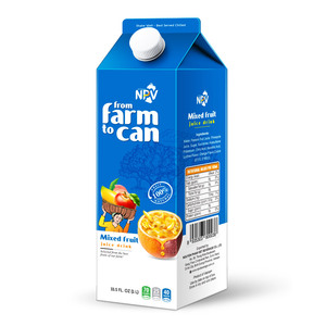 OEM 1L Paper Box NPV Brand Best Flavor <b>GUAVA</b> JUICE DRINK Natural Fruit Juice Water Sugar Free Sample Beverage New Packing - Product Image 4