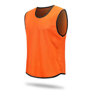 Chaleco de entrenamiento de fútbol de secado rápido de malla de poliéster 100%, camiseta de fútbol deportiva para adultos para baloncesto y deportes, nombre del equipo superior - Product Image 2