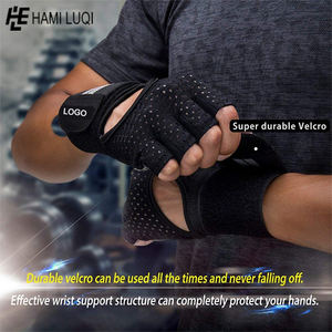 Anti Slip Gym Sports Gloves Kids Sports Gloves Fitness Gloves Bags Black Red Blue Logo <b>Band</b> Item Packing Rubber Color <b>Wrist</b> Size - Product Image 6