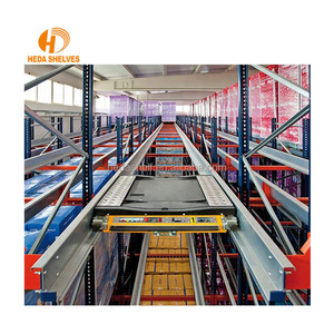 İki yönlü servis arabaları ile enerji verimli otomatik ambar depolama raf sistemi endüstriyel raflar palet mekikli raf sistemi - Product Image 3