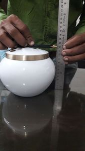 Urnes de crémation en aluminium à empreinte de patte blanche pour fournitures funéraires - Product Image 6