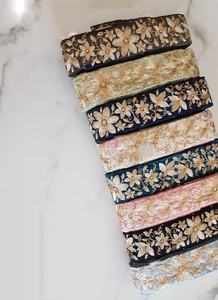 Cintas Bordadas de Grosgrain de Doble Cara Hechas a Medida en Hermosos Colores Brillantes para Primavera con Bordado de Puntos 100% Algodón - Product Image 2