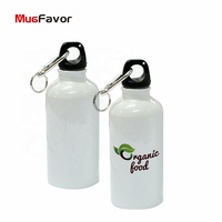 400ml 금속 승화 화이트 알루미늄 스포츠 물병 MugFavor 도매 맞춤형 야외 맞춤 커피 머그잔 MAL4-W