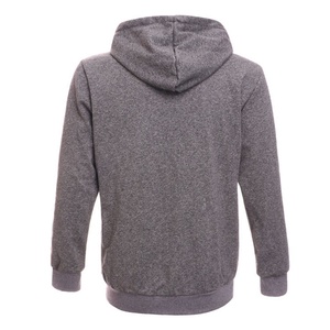 เสื้อฮู้ดแขนยาวผ้าฟลีซสำหรับผู้ชายทรงสลิมฟิตมีซิปสีเทาไม่ซ้ำใครสำหรับผู้ชาย - Product Image 3