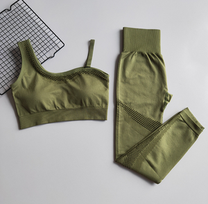 Vêtements de sport pour femmes Gym Yoga Suit Plus Size Fitness Clothing pour adultes Solid Pattern Respirant Workout Yoga Set - Product Image 3