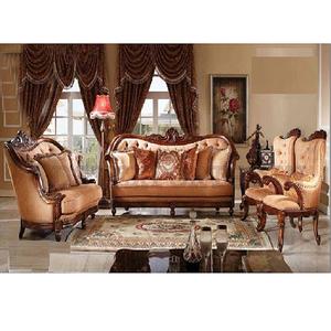 Ensemble de canapés en teck 7 places au look élégant, design moderne, mobilier de maison, couleur personnalisée, salon, salle de séjour - Product Image 1