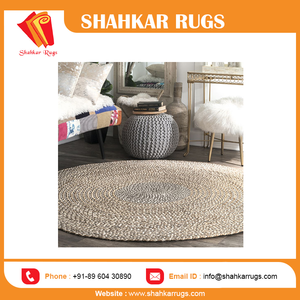 Alfombra de lana de yute trenzada gris moderna pila de felpa para baños habitaciones de hotel calidad de exportación del fabricante a granel competitivo - Product Image 6