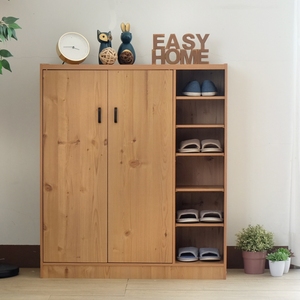 2 door shoe cabinet organizer with <b>open</b> shelf - Product Image 4
