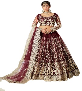 LEHENGA — vêtement à manches longues pour femme, habit de styliste naturel, avec mode de travail et artisanat, travail manuel en inde - Product Image 1