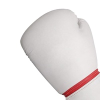 Gants de boxe professionnels en gros, pas chers, avec logo personnalisé, style sportif professionnel, en cuir blanc, protecteurs, durables, S.A Sports