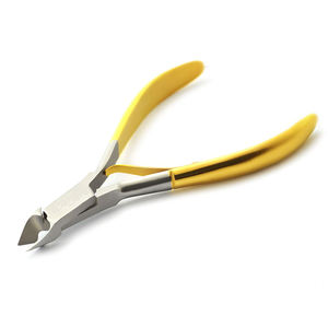 Ciseaux à cuticules en acier inoxydable finition or, coupe-ongles pour manucure et pédicure avec ouverture large, durables et professionnels - Product Image 6