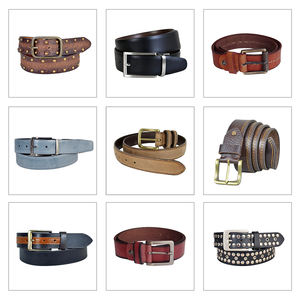 Venta caliente Vintage Cinturones de cuero para hombre Elegante Durable Cuero genuino Diseño clásico disponible de proveedor a granel - Product Image 3