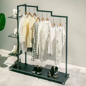 ชั้นวางผ้าเหล็กแบบเสาเดี่ยวสำหรับใช้ในห้องนั่งเล่นดีไซน์อเนกประสงค์สำหรับใช้ในครัวเรือนสมัยใหม่ - Product Image 3