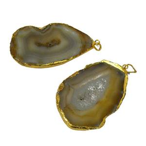 Grossiste Pendentifs Électrolytiques Tranches d'Agate: Pendentifs Électrolytiques Tranches d'Agate à vendre - Product Image 1