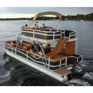 Kinocean 28 pieds 300 CV Tri-hull <span class=keywords><strong>Bateau</strong></span> <span class=keywords><strong>de</strong></span> fête haute performance Tritoon Pontoon avec salle <span class=keywords><strong>de</strong></span> <span class=keywords><strong>bain</strong></span> à vendre près <span class=keywords><strong>de</strong></span> chez moi - Product Image 1