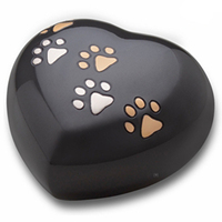 Urnes funéraires modernes américaines personnalisées Otto International pour animaux de compagnie, cendres de chien et de chat, forme de larme, cœur, métal, empreintes de pattes commémoratives