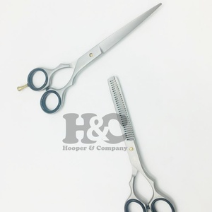 Hot Picks Tijera de corte de pelo de acero inoxidable Tijera de recorte de barba Tijeras de peluquero Kit Salón Logotipo de embalaje de acero inoxidable - Product Image 6