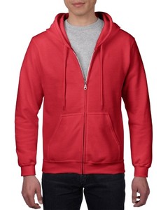 เสื้อฮู้ดมีซิปสำหรับผู้ชาย,สีแดงยอดนิยม - Product Image 2