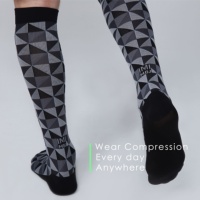 Chaussettes de compression respirantes fines à motif léopard, écologiques, classe 2, 20-30 mmHg, au-dessus du genou, pour infirmières, usage quotidien