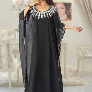 Vestido caftán de NEW--STYLISH-JALABIYA---ARABIC, hermoso, embellecido, WITH--ZARIDOZI, trabajo, ropa de fiesta y boda, 2021 - Product Image 1