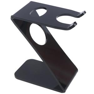 Soporte de plástico para maquinilla de afeitar, instrumento de barbería, herramienta de barbería con forma de Z, Color negro - Product Image 5
