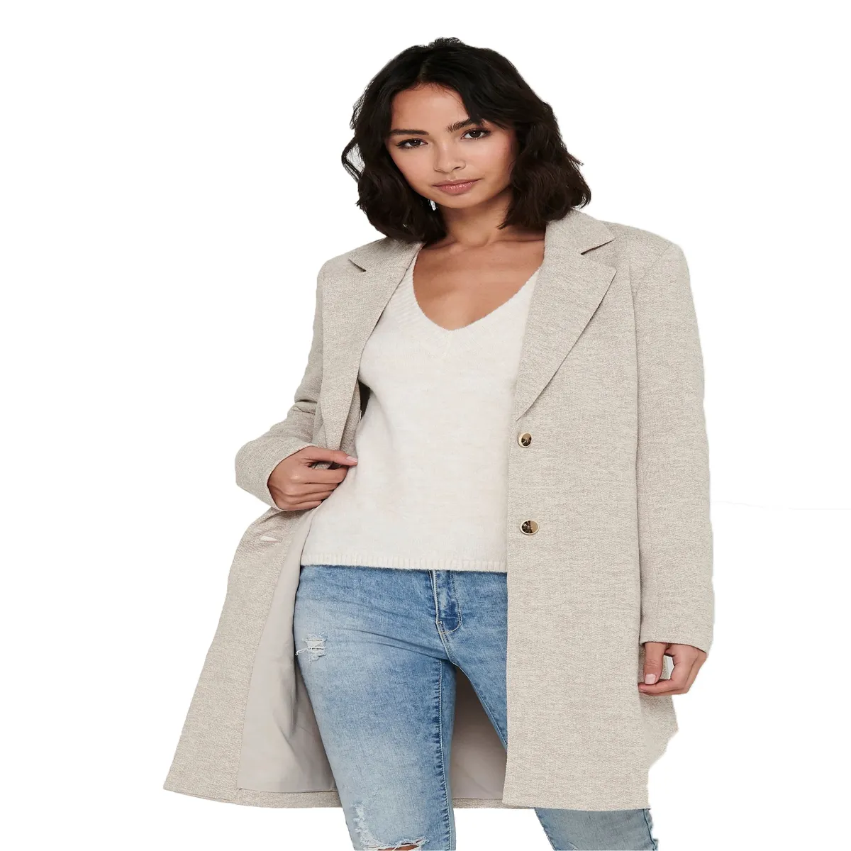 Manteau long et ample pour femme, vêtement élégant et personnalisé, grande taille, collection automne hiver 2022