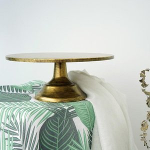 High quality golden Metal <b>Stand</b> Food Server Display Plate for home and restaurants - Product Image 4