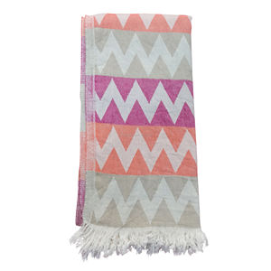 Serviette Jacquard 4 pièces, serviette de style hamac turc, tissée, 100% coton, vente en gros, 100x180cm - Product Image 2