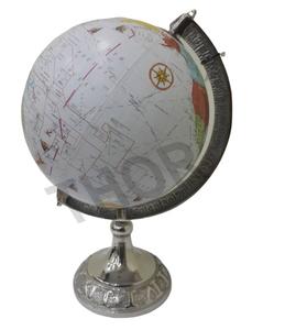 Globo terráqueo naútico y auténtico para niños, soporte de acero con mesa, mapa de estilo moderno, globo terráqueo, regalo escolar para bodas - Product Image 1