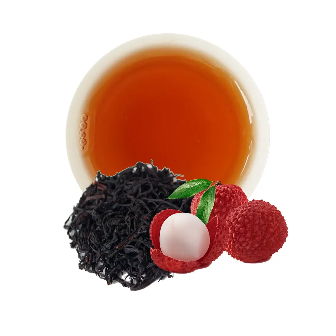 Té de burbujas de té negro Lychee de Taiwán personalizado de 2G a 600G
