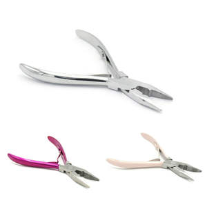 Pince à extensions capillaires en acier inoxydable pour application professionnelle, durable, ergonomique, pour extensions à fusion et à bandes, écologique - Product Image 6