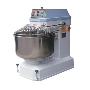 Mangkuk Reversibel Kecepatan Ganda Mixer Roti Spiral Adonan Mixer 50Kg Mixer Mesin Pembuat Pizza Mesin Pemanggang Roti Bentuk Taiwan