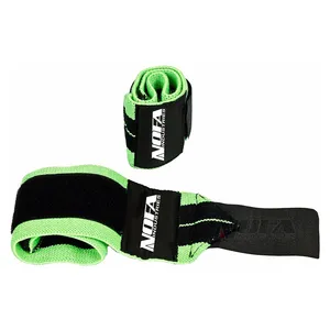 Black Green Wrist Wraps for Weightlifting Cross-fit Power lifting Wrist Wrap Bodybuilding Bandage Straps