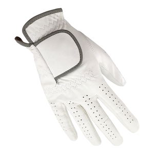 Gants de golf en cuir Cabretta pour homme, entièrement blancs, lavables, en peau de mouton, avec logo personnalisé, antidérapants, synthétiques, pour l'hiver - Product Image 1
